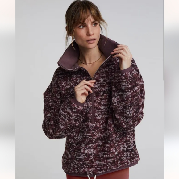 Varley Jackets & Blazers - Varley Bailey Wool Blend Half Zip